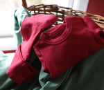 Finn + Emma baby pajamas | scarlet red - 