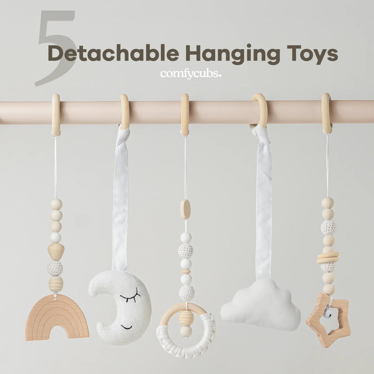 Comfy Cubs Baby Play Gym in Blush - 