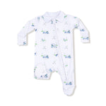 Angel Dear Baby Polo 2 Way Zipper Footie Made From Bamboo Viscose - Everetts Place Boutique - 