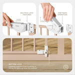 Comfy Cubs Baby Safety Gate in Blush - 