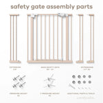Comfy Cubs Baby Safety Gate in Blush - 