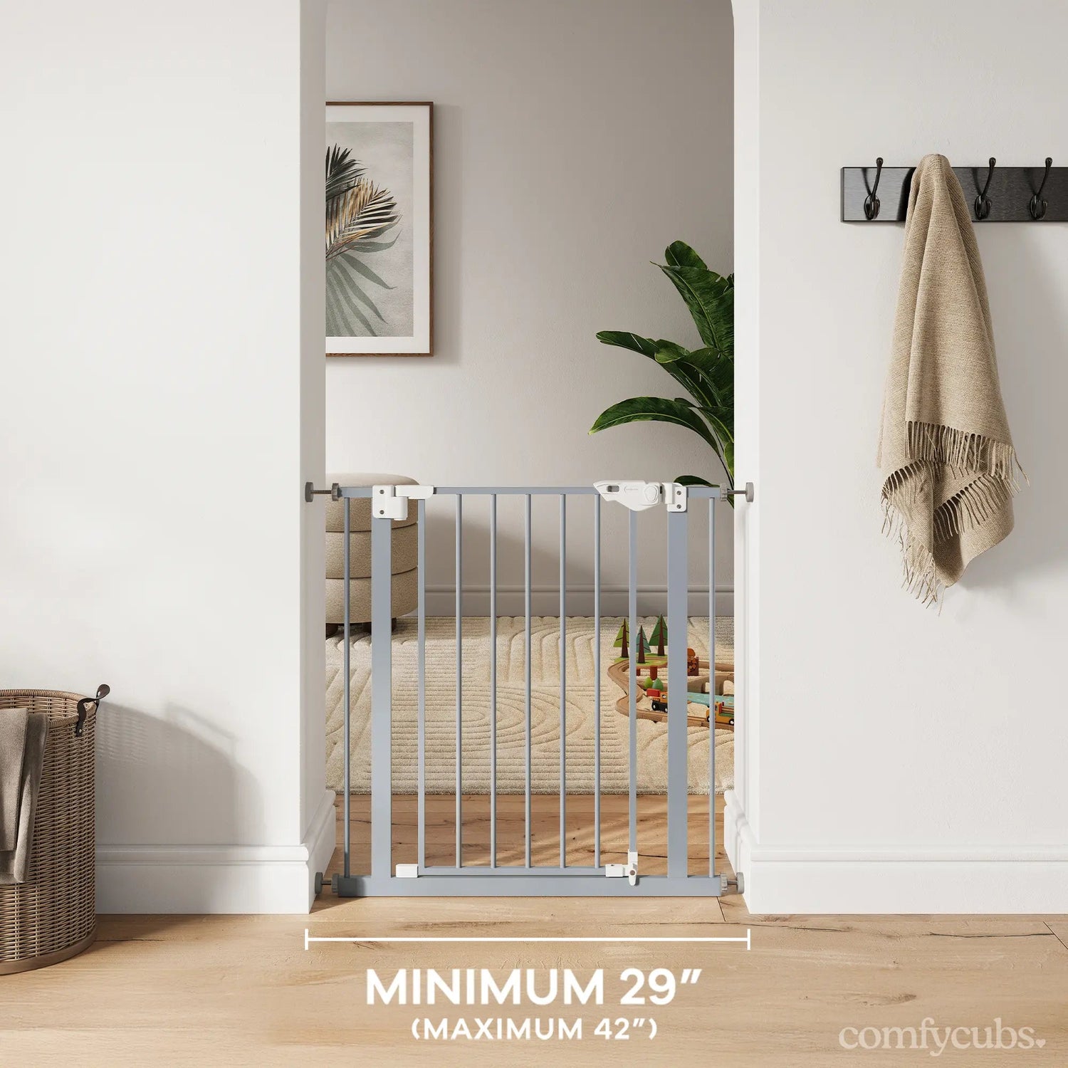 Comfy Cubs Baby Safety Gate in Pacific Blue - 