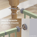 Comfy Cubs Baby Safety Gate in Sage - 