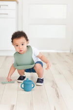 Eizzy Baby Baby Silicone Bib (Magical Teal) - 