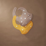 Eizzy Baby Baby Silicone Bib (Tropical Mustard) - 
