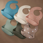 Eizzy Baby Baby Silicone Bib (Tropical Taupe) - 