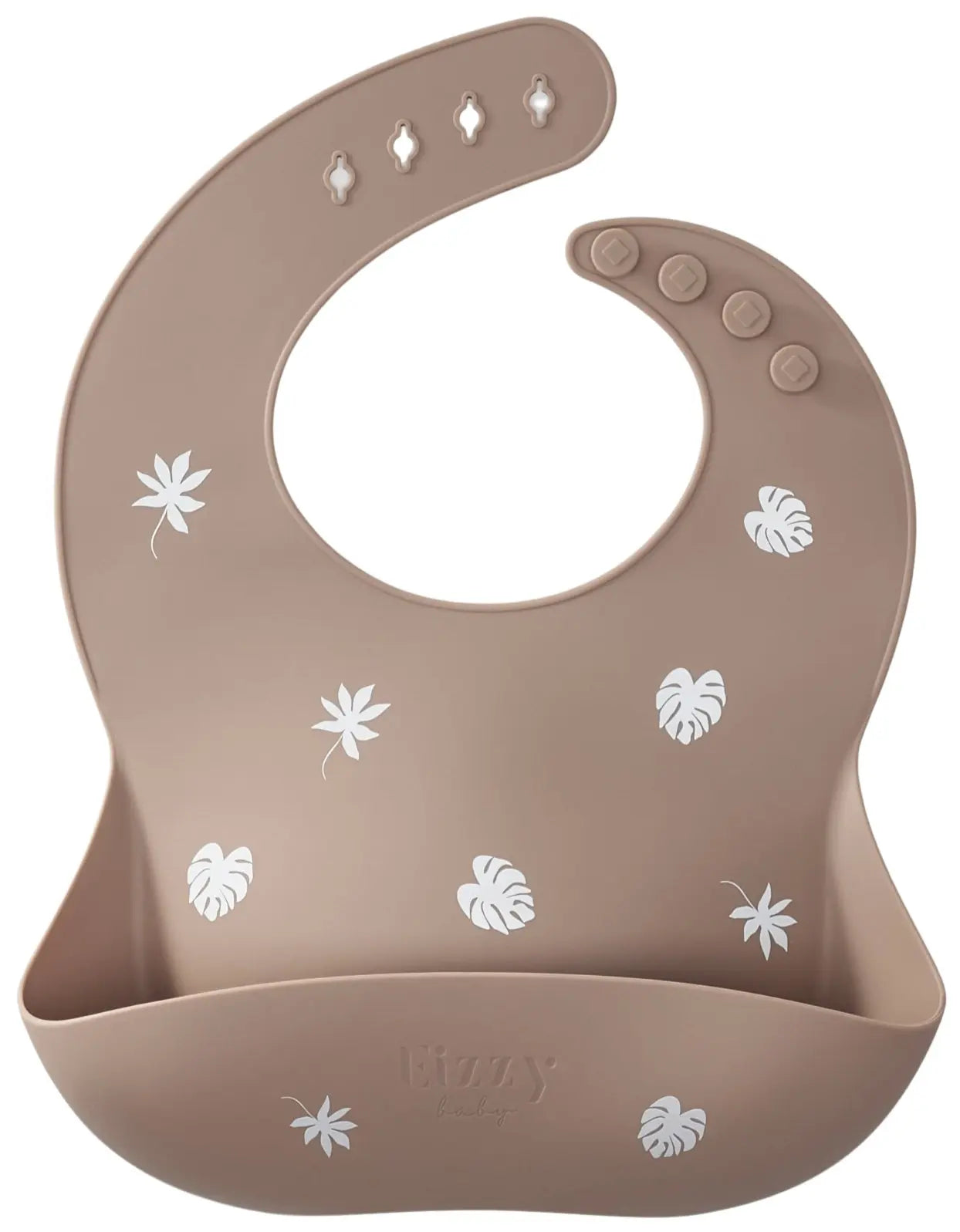 Baby Silicone Bib (Tropical Taupe) - Bib | Everetts Place