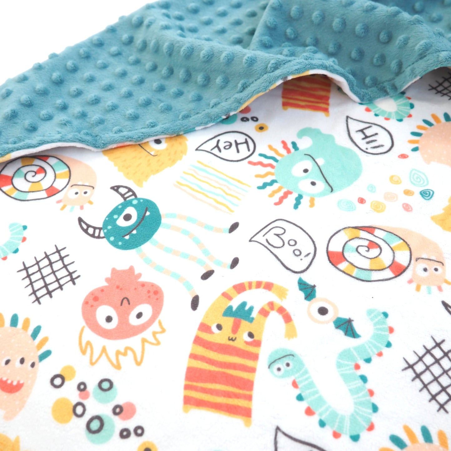 Baby And Toddler Minky Blanket Monster Party Honey Lemonade