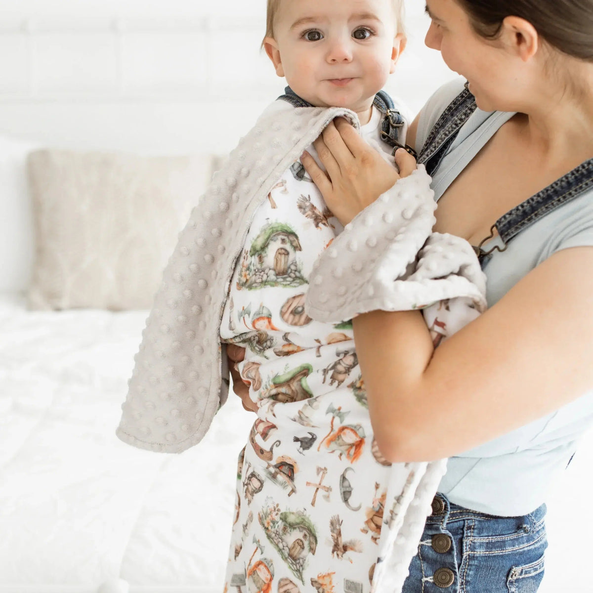 Honey Lemonade Baby & Toddler Minky Blanket - Vikings - 