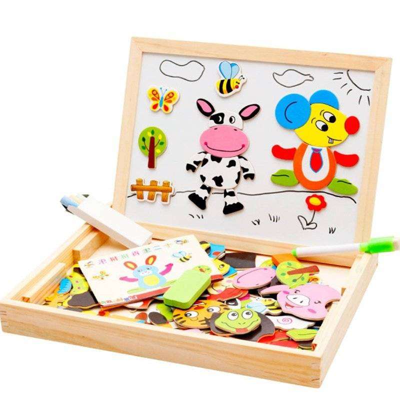 Toy Farm Jungle Animal Wooden Magnetic for Kids Over 3 at Everetts 