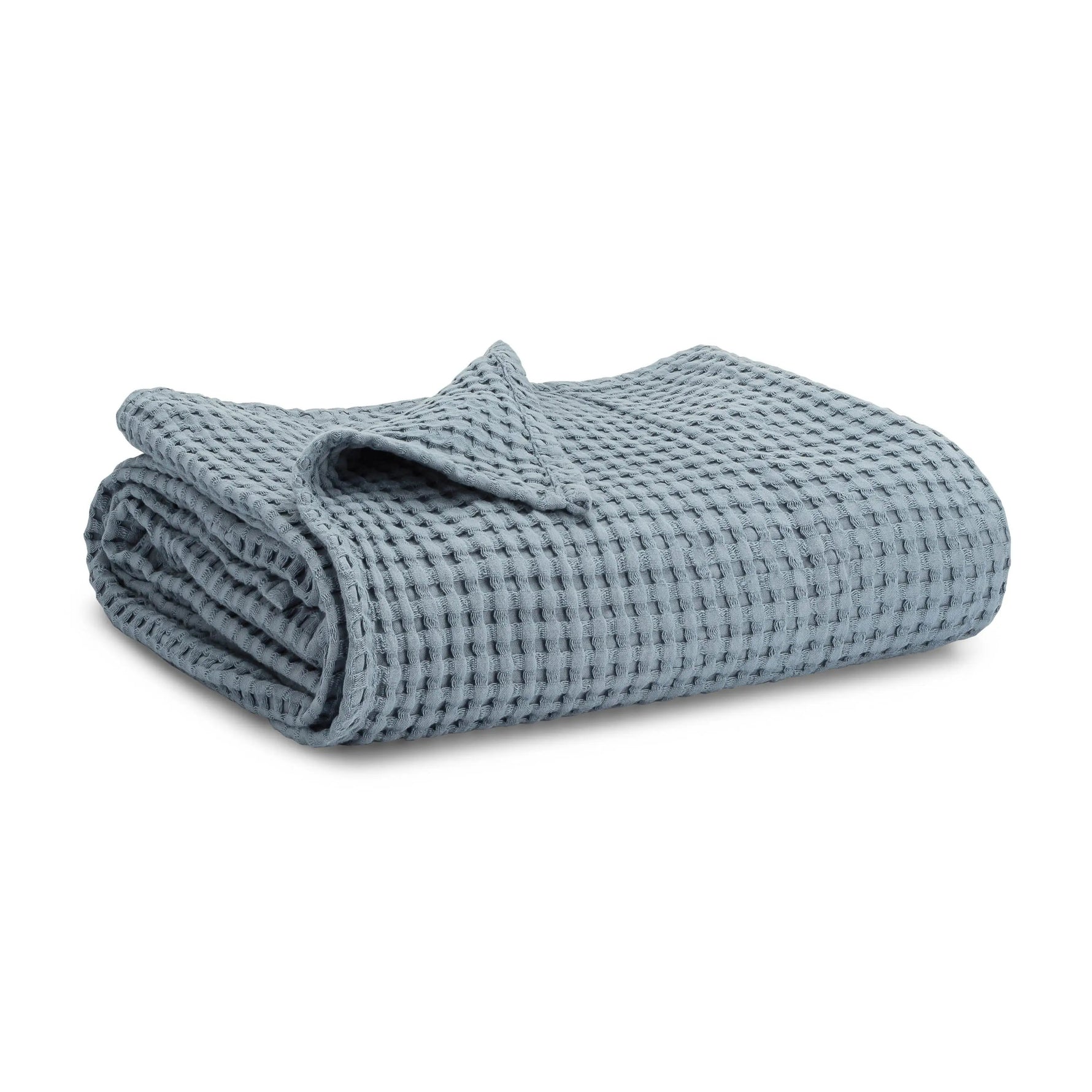 Comfy Cubs Baby Waffle Blankets in Pacific Blue - 