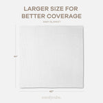 Comfy Cubs Baby Waffle Blankets in White - 