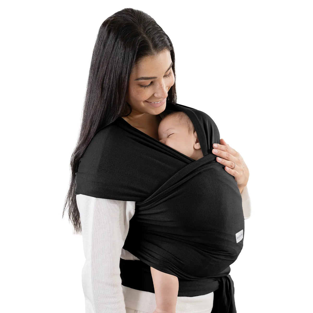 Comfy Cubs Baby Wrap Carrier in Black - 