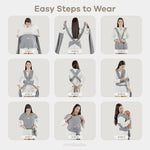 Comfy Cubs Baby Wrap Carrier in Blush - 