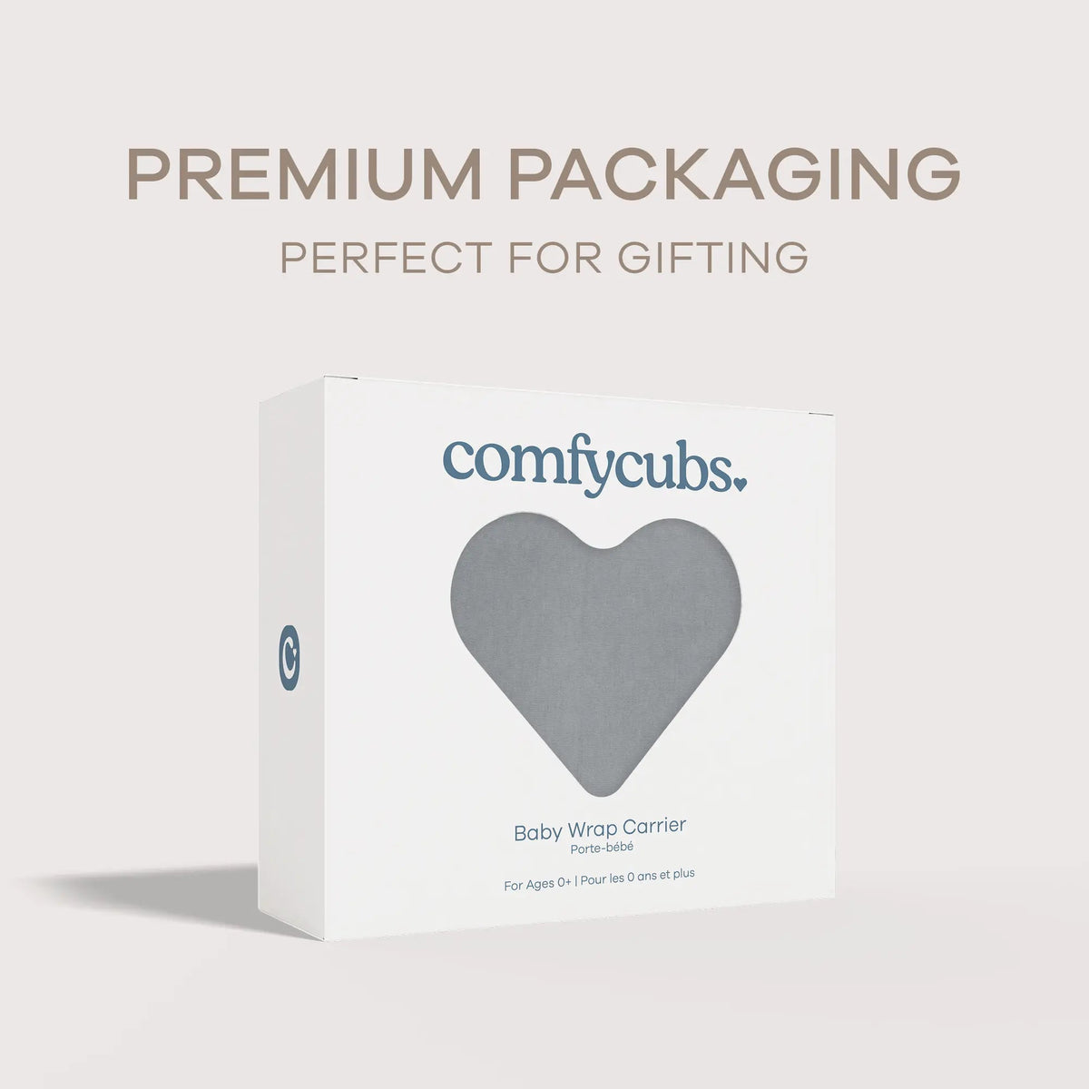 Comfy Cubs Baby Wrap Carrier in Slate Grey - 