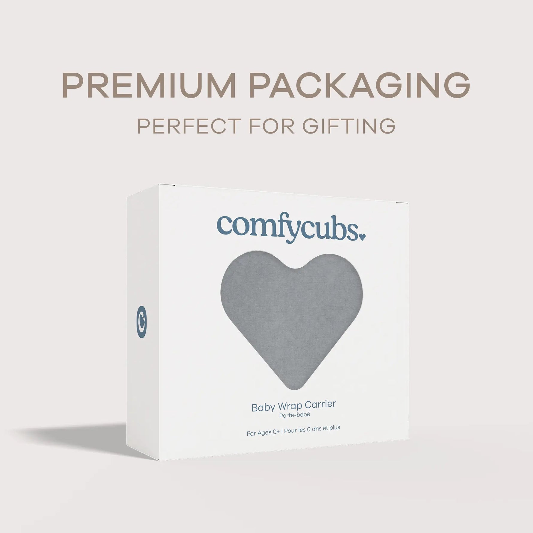 Comfy Cubs Baby Wrap Carrier in Slate Grey - 