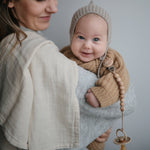 Mushie organic cotton muslin cloths 3-pack