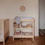 Mushie organic cotton muslin swaddle blanket