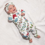 Baby's Christmas Fancy Bamboo Romper - Baby & Toddler Clothing, Sleeve, Overall, Textile, Child | Everetts Place