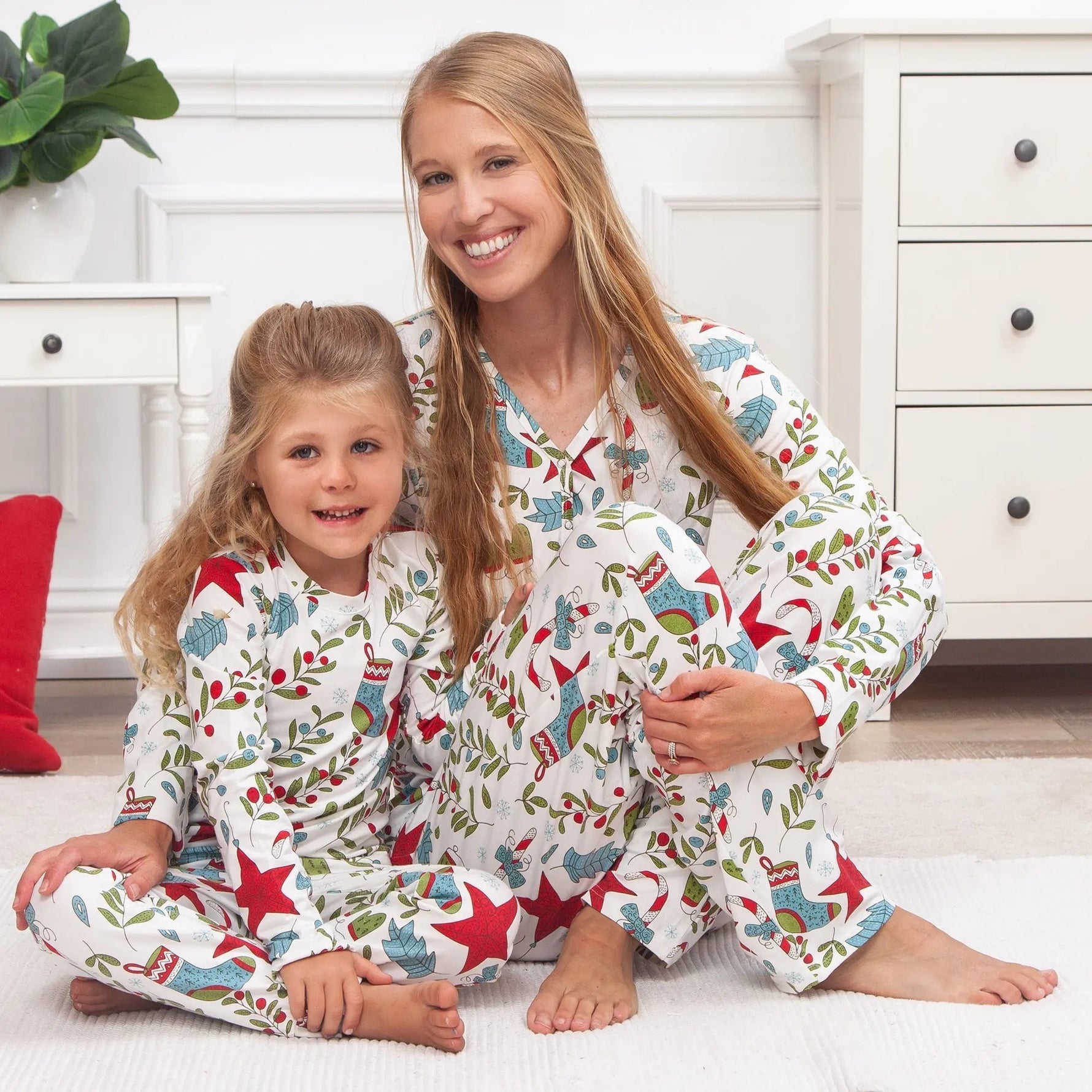 Tesa Babe Baby's Christmas Fancy Bamboo Romper - 