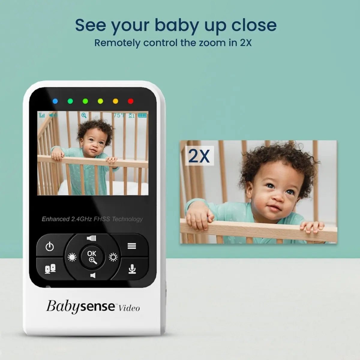 Babysense Babysense 7 and V24 Video Baby Monitor with Breathing Motion Detection - 