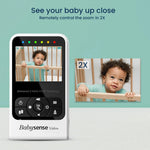 Babysense Babysense 7 & V24: Video Baby Monitor with Breathing Motion Detection & Safety Alerts Bundle - 
