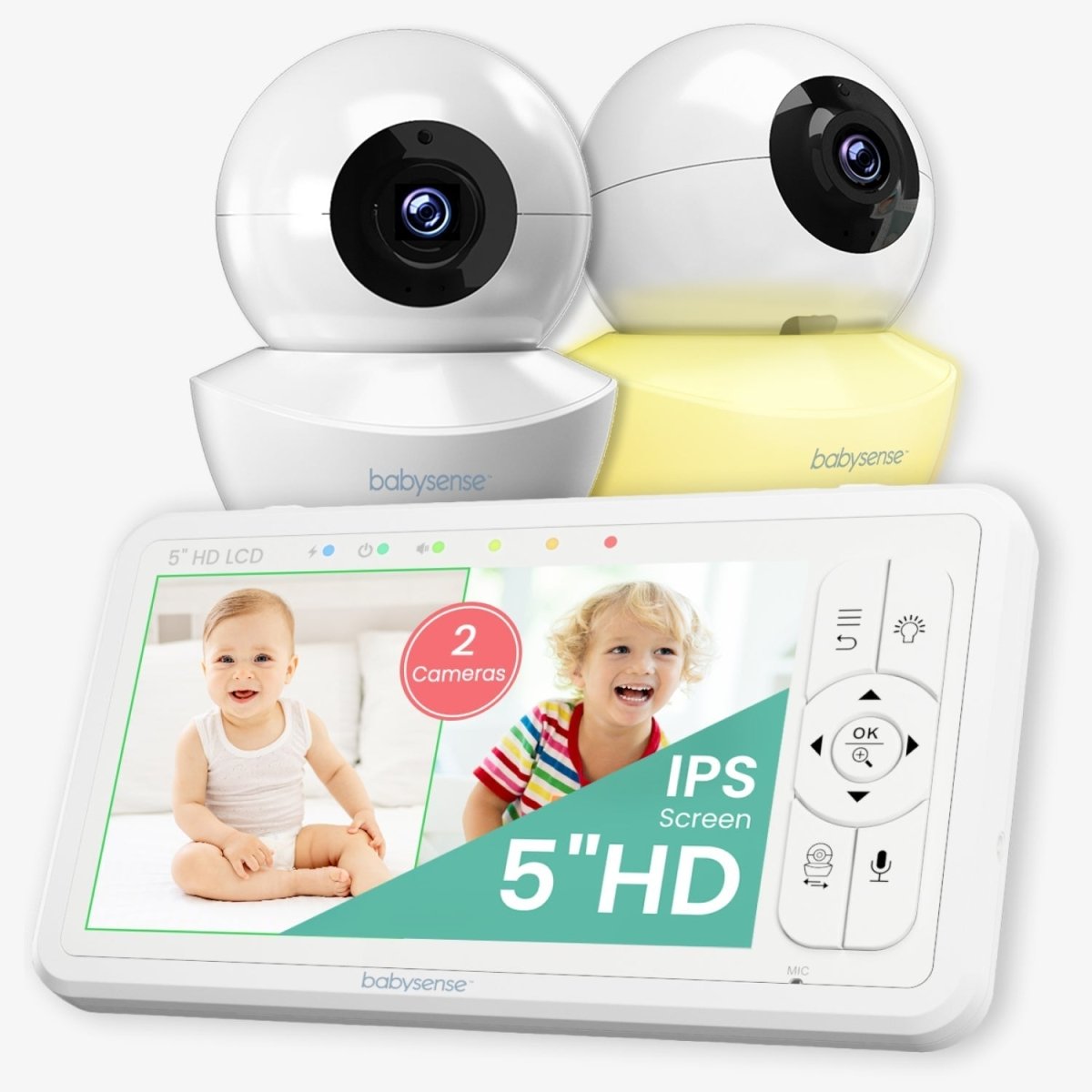 Babysense Babysense HD S2 Video Baby Monitor with Night Light for Peaceful Parents - 
