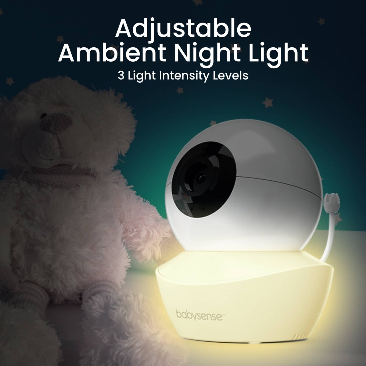 Babysense Babysense HD S2 Video Baby Monitor with Night Light for Peaceful Parents - 