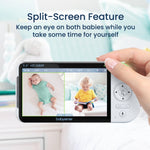 Babysense Babysense Max View Baby Monitor with Two Cameras for Peace of Mind Parents - 