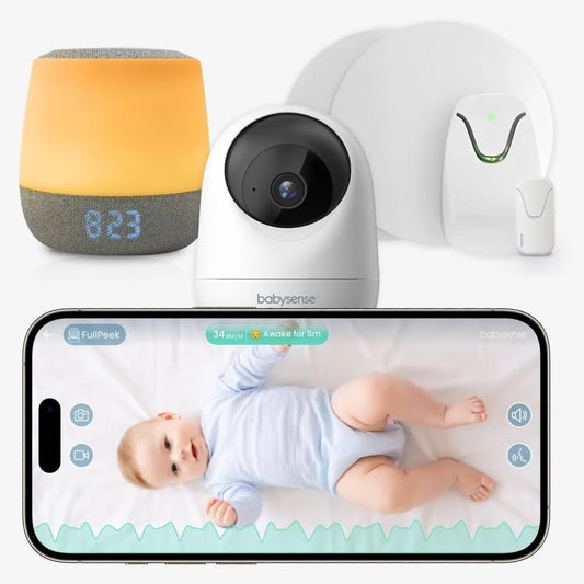 Babysense Safe Sleep Smart Nursery Video Baby Monitor with Breathing Motion Detection Night Light and Sound Machine Babysense