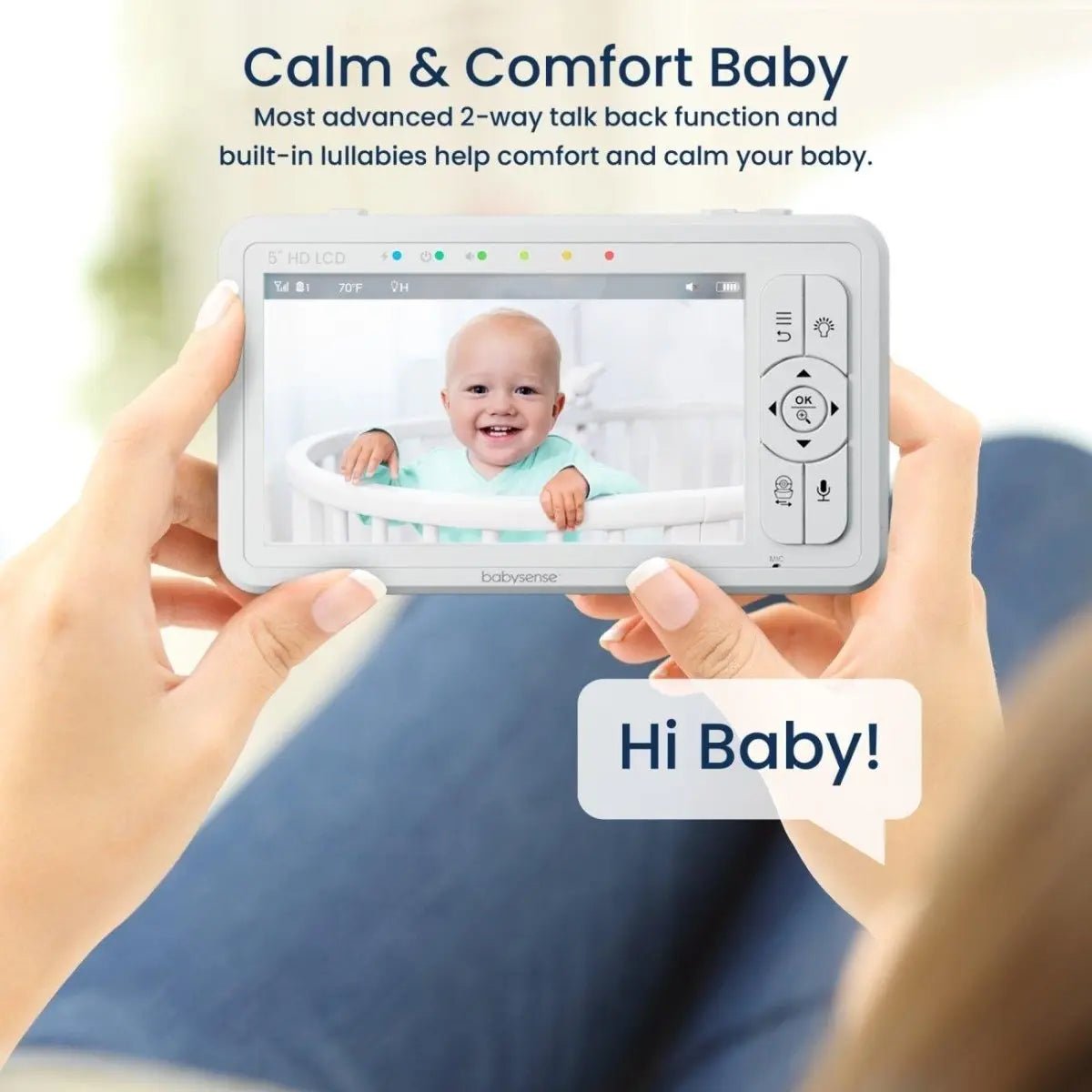 Babysense Babysense True Sleep Baby Monitor with Breathing Motion Detection for Parents - 