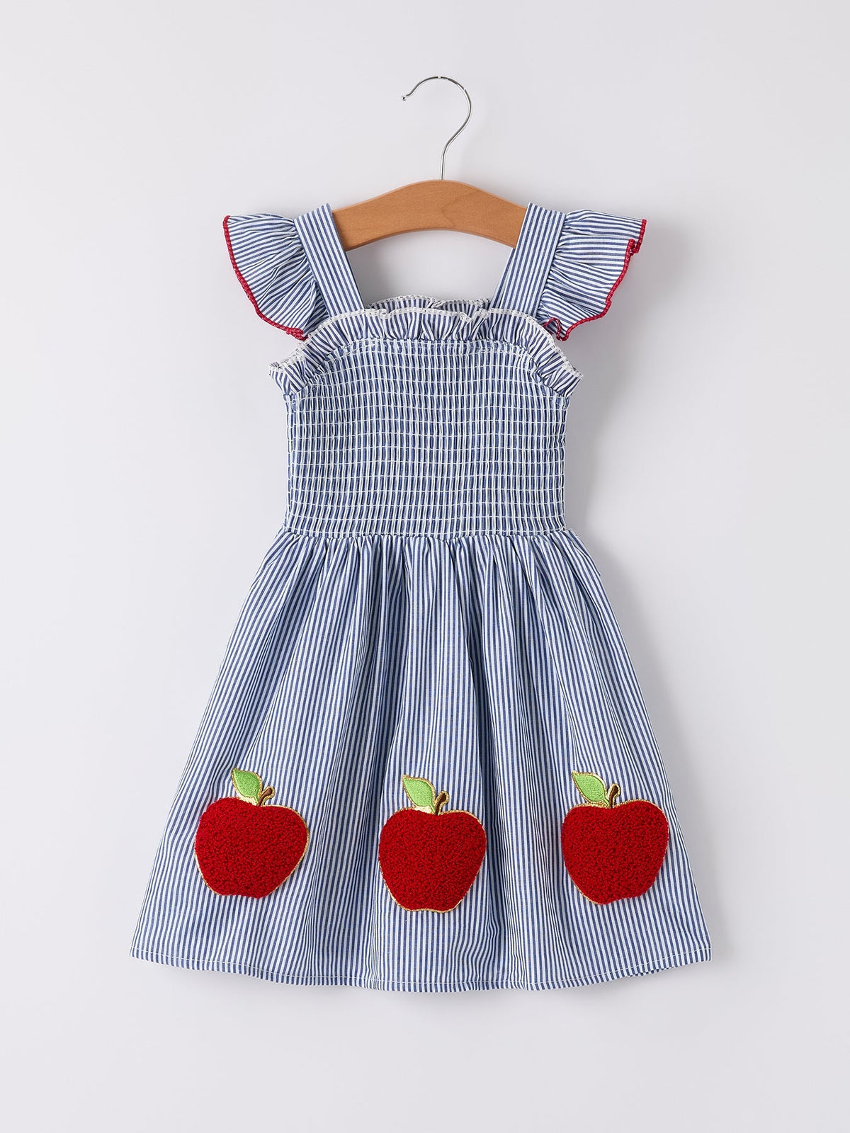 BACK TO SCHOOL Apple Applique Girls Dress - Baby & Toddler Clothing, Textile, Dress, One-piece garment, Day Dress | Everetts Place