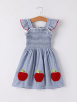 BACK TO SCHOOL Apple Applique Girls Dress - Baby & Toddler Clothing, Textile, Dress, One-piece garment, Day Dress | Everetts Place