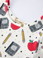 Rylee Faith Designs Back to School Apple Pencil Print Girls DressEveretts Place