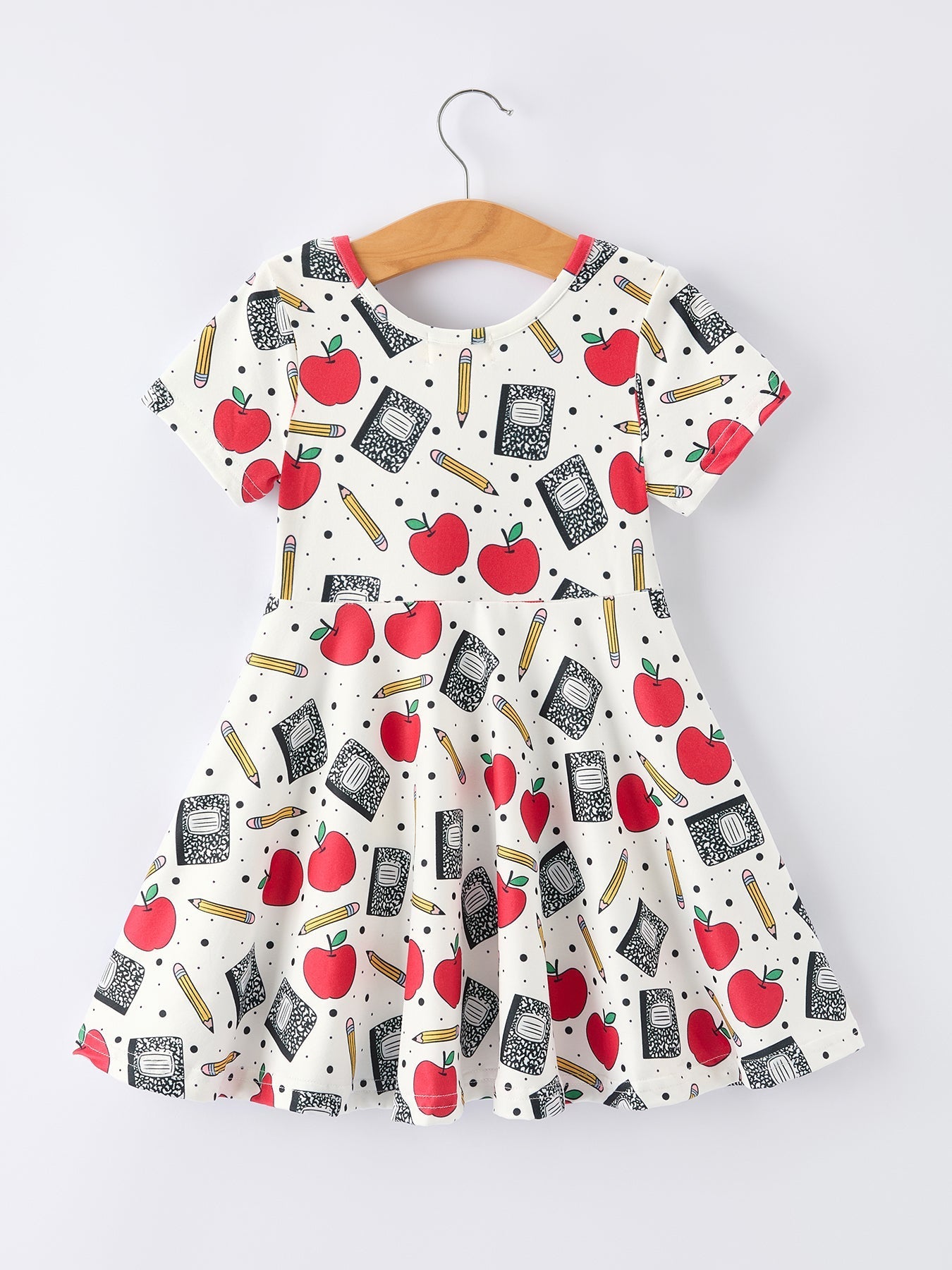 Rylee Faith Designs Back to School Apple Pencil Print Girls DressEveretts Place