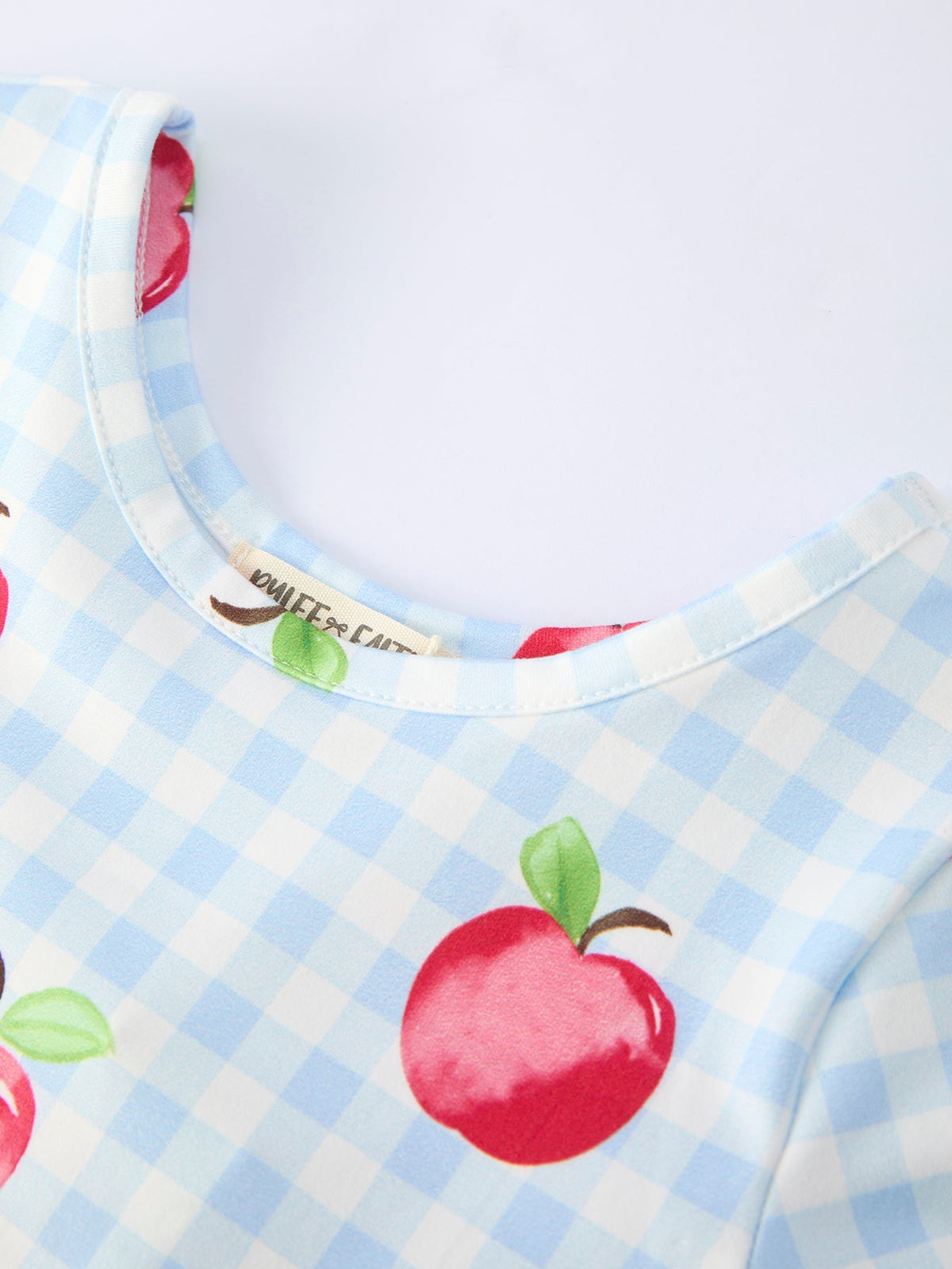Rylee Faith Designs Back to School Apple Plaid Girls Dress Short SleeveEveretts Place
