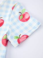 Rylee Faith Designs Back to School Apple Plaid Girls Dress Short SleeveEveretts Place