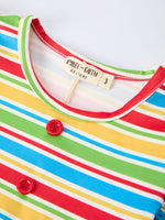 Rylee Faith Designs Back to School Apple Stripe Girls Ruffle DressEveretts Place