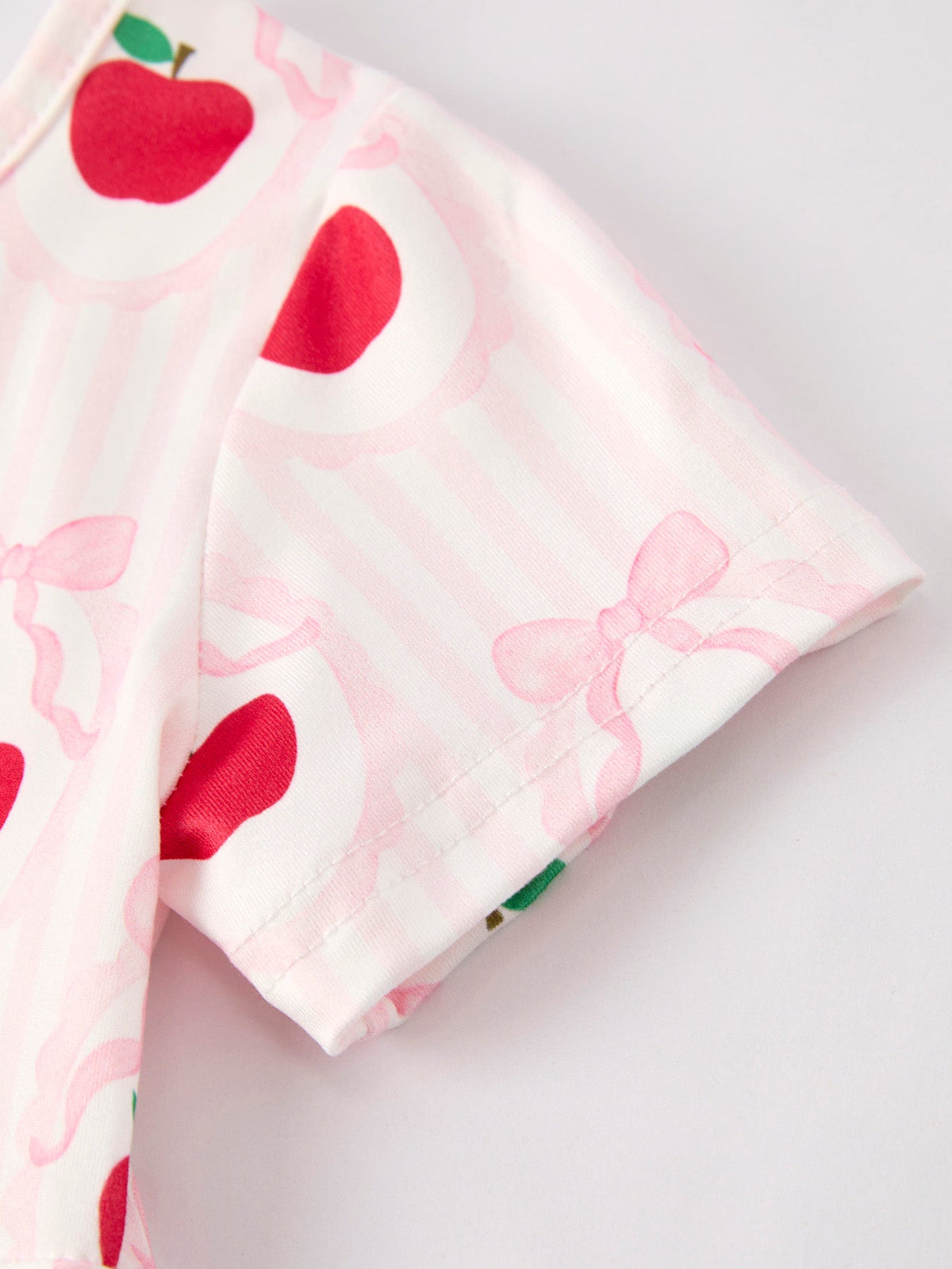 Rylee Faith Designs Back to School Apple Striped Sweet Girl DressEveretts Place