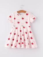 Rylee Faith Designs Back to School Apple Striped Sweet Girl DressEveretts Place