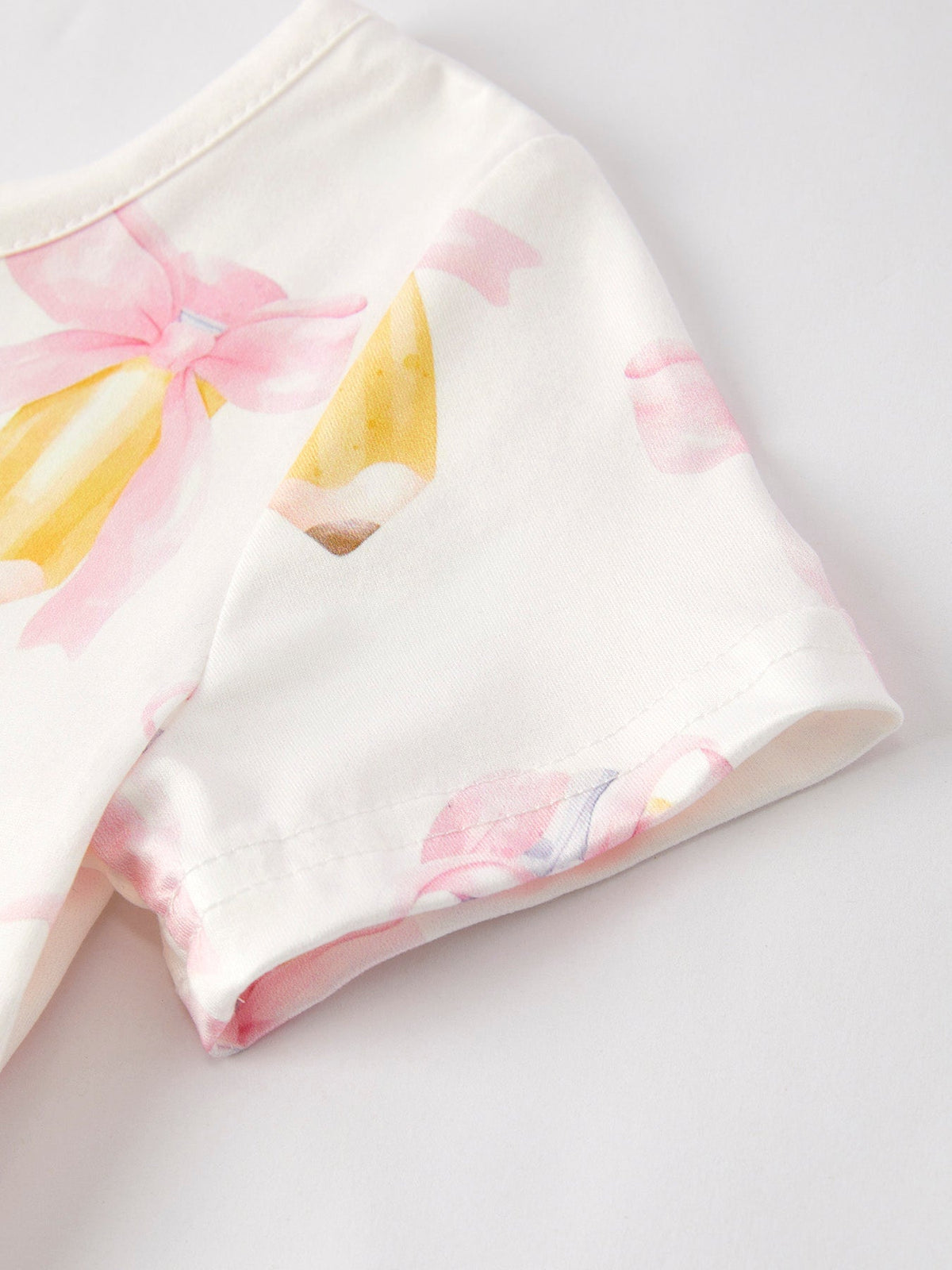 Rylee Faith Designs Back to School Bow Pencil Print Girls DressEveretts Place