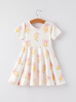 Rylee Faith Designs Back to School Bow Pencil Print Girls DressEveretts Place
