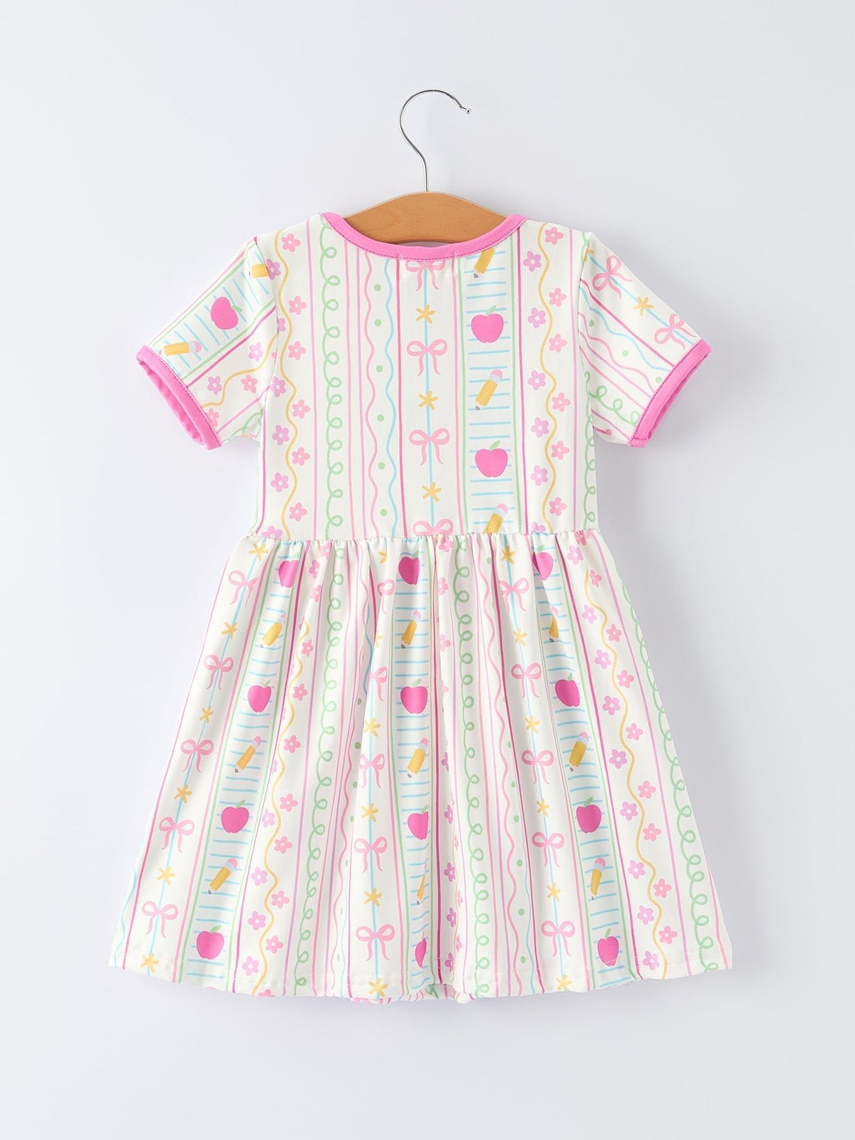 Rylee Faith Designs Back to School Girl Short Sleeve Dress Pocket DetailEveretts Place