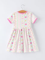 Rylee Faith Designs Back to School Girl Short Sleeve Dress Pocket DetailEveretts Place