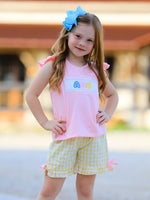 Rylee Faith Designs Back To School Girls "ABC" Embroidered Ruffle SetEveretts Place