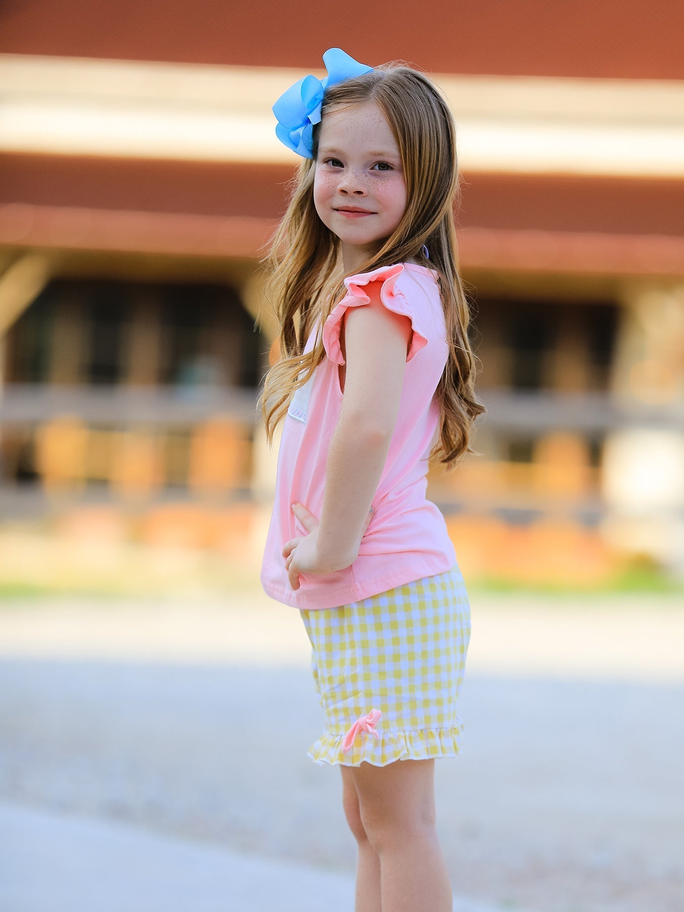 Rylee Faith Designs Back To School Girls "ABC" Embroidered Ruffle SetEveretts Place
