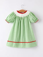 Rylee Faith Designs Back To School Girls Green Plaid Smocking DressEveretts Place