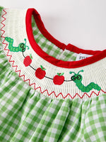 Rylee Faith Designs Back To School Girls Green Plaid Smocking DressEveretts Place