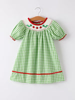 Rylee Faith Designs Back To School Girls Green Plaid Smocking DressEveretts Place