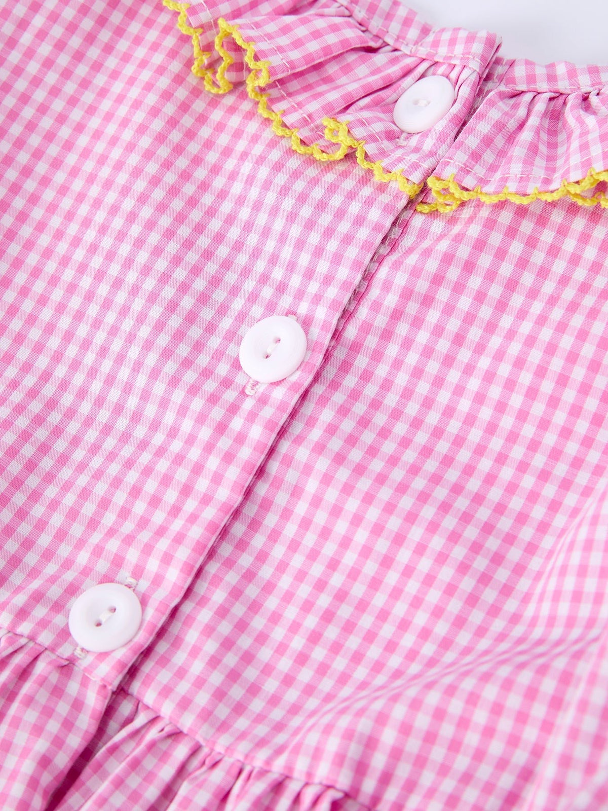 Rylee Faith Designs Back To School Plaid Girls Dress Smocked Puff Sleeve BowEveretts Place